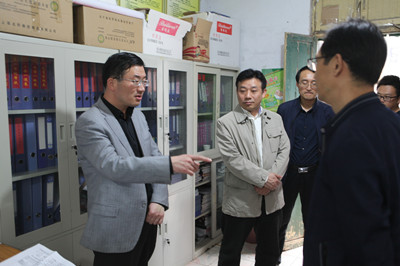 山阳区领导调研基层党建工作